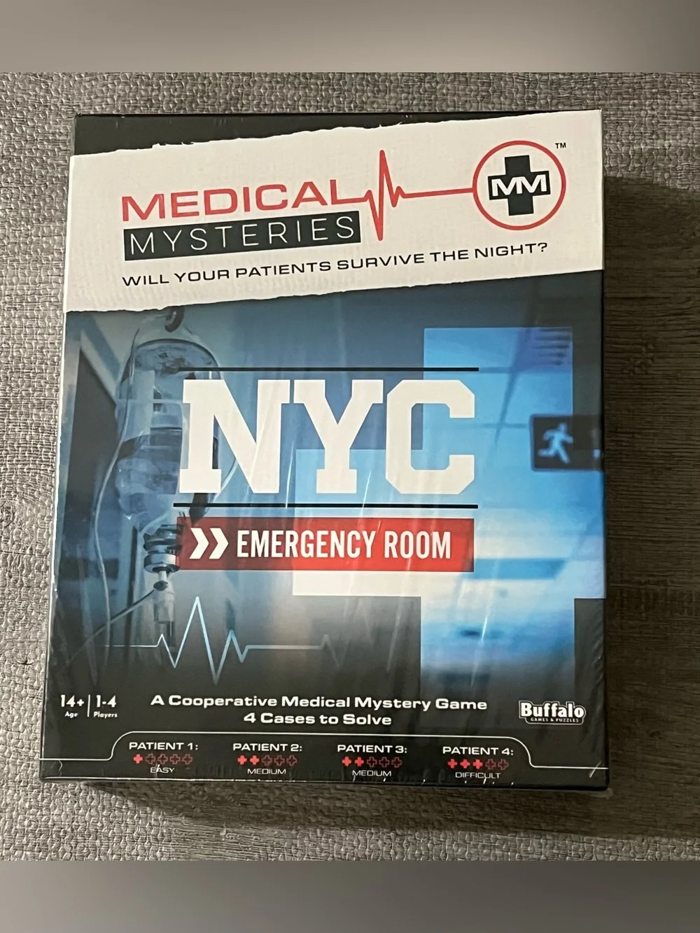 Buffalo Games Medical Mysteries: NYC Emergency Room Coop Game, 1-4, Age 14+